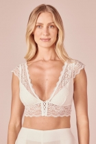 Top My place renda multi tiras off white 