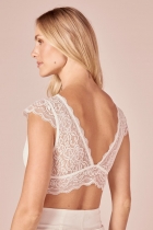 Top My place renda multi tiras off white 