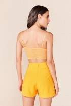 Short My Place b&aacute;sico com pregas 