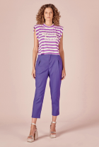 Calça My place cigarrete violeta