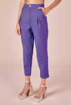 Calça My place cigarrete violeta