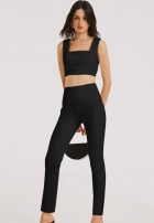 Calca Morena Rosa montaria cos alto preto