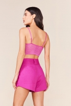 Short My Place cos largo 2 botões