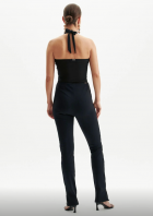 Calça Lança perfume boot cut com costas em malha