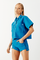 Camisa ALLS sarja oversized familia azul 