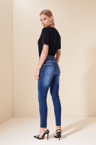Calça ALLS jeans skinny lav escura denim 