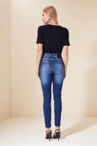 Calça ALLS jeans skinny lav escura denim 
