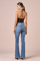 Cal&ccedil;a My Place jeans barra larga 