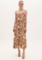 Vestido Lança Perfume longo estampado 