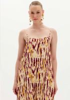 Vestido Lança Perfume longo estampado 