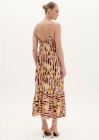 Vestido Lança Perfume longo estampado 