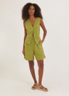 Bermuda Cantão linho alfaiataria 