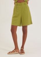 Bermuda Cantão linho alfaiataria 