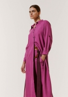 Chemise CaCay abotoamento frontal liso 