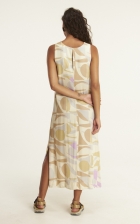 VESTIDO SEM MANGA ESTAMPA AURA 