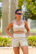 F486-SHORT FITNESS SOBREPOSTO COM BOLSO