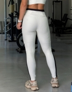 F478PA-LEGGING COM RECORTES LATERAIS E BOLSO TRASEIRO NO COS,TECIDO PARIS